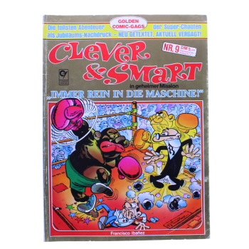 Clever & Smart Nr. 9 (Immer rein in die Maschine!) | Comic-Album | 3. Auflage mit Goldcover | Condor 1990